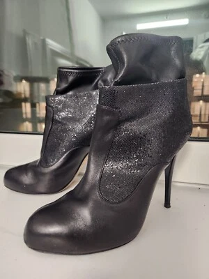 Giuseppe zanotti 靴子,高跟鞋,黑色,二手,SZ41,意大利 — 第 1/4 张图片