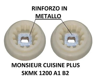 2 Giunto boccola metallo LIDL SILVERCREST Monsieur Cuisine Plus SKMK 1200 A1 B2