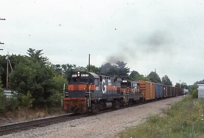 Corrediça de trem duplicada Maine Central C-424 #451 08/1992 Fairfield Maine - Imagem 1 de 2