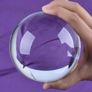 Ship From USA LS Clear Quartz Crystal Ball 100mm Sphere ORB Photo Props Free Sta - Picture 1 of 1