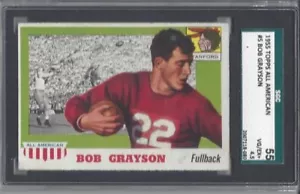 1955 Topps All-American Football Card #5 Bob Grayson Stanford Indians SGC 4,5 - Imagen 1 de 1