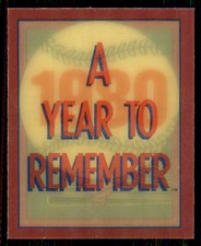 1989 Score A Year to Remember Magic Motion Brett Bat Mark Best #49