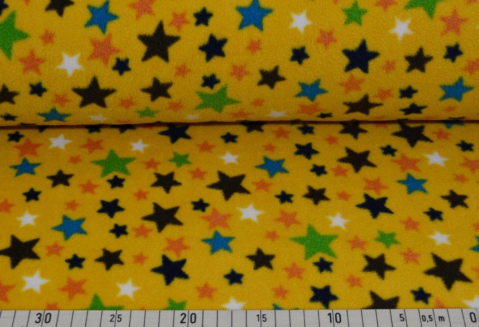 Polar Fleece ♥ Sterne ♥ Sternchen ♥  Gelb ♥ Meterware - Bild 1 von 1