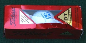 NOS_ Titleist DT Wound 90 Golf Balls Sleeve of 3 w/Harris logo - Picture 1 of 1