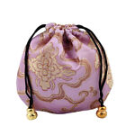 5 pièces brocart de soie chinoise cordon de dessin bijoux sac à main sac cadeau