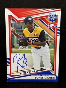 2022 Panini Elite Extra Edition Signatures Bonebil Railin Auto Dominican - Picture 1 of 3