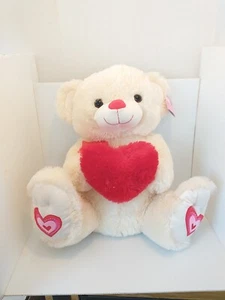 Hug Me Large With Red Heart Bear 22 Long 18 Valentine Stuffed Animal Plush - Picture 1 of 12