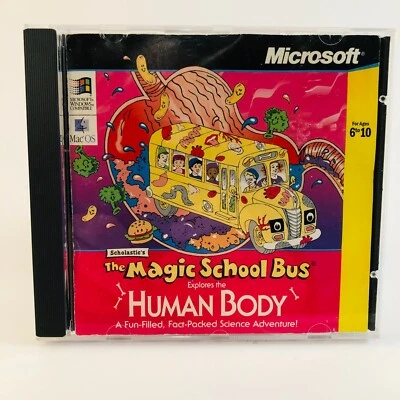 Microsoft Scholastic's Magic School Bus Explores the Human Body 1995 PC CD-ROM - Image 1 of 4