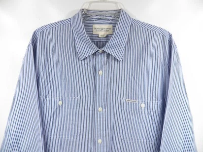 CAMISA DEPORTIVA RALPH LAUREN DENIM SUPPLY PARA HOMBRE XXL WESTERN AZUL GRIS RAYAS ALGODÓN Foto 1 de 4