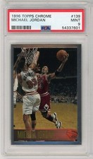 1996 Topps Chrome #139 Michael Jordan - HOF Chicago Bulls - PSA 9