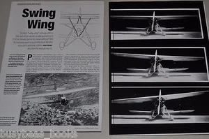 Magni Aviazione Jona j.6 magazine article, Italian pivot-wing 1935 biplane - Foto 1 di 2
