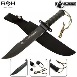 Rambo Jungle King SET Kompass Gürtelmesser Fahrtenmesser Bowie Bushcraft Camping - Bild 1 von 10