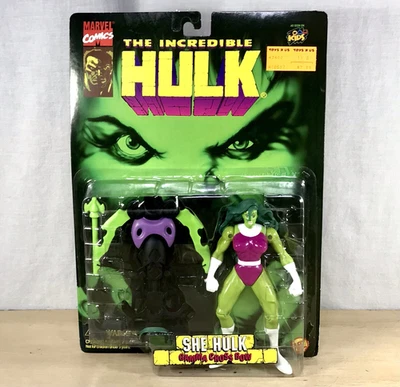 Figura de acción Marvel Comic El increíble Hulk She Hulk Toy Biz Gamma Cross Bow Foto 1 de 4
