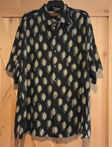 Tori Richard Mens 2XL Honolulu Silk Blend Button Up Shirt Abstract Leaf Print - Picture 1 of 13