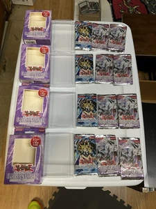 YuGiOh Gladiators Assault Special Edition English EMPTY boxes And EMPTY Packs X4 - Picture 1 of 11