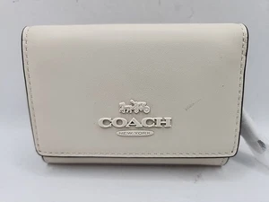 NEU Coach CP260 Micro Geldbörse - Silber/Kreide - Bild 1 von 8