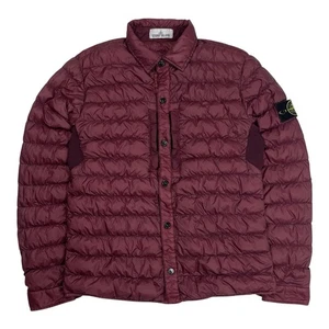 Stone Island Down Overshirt Garment Dyed Micro Yarn Men's Jacket Shacket Medium - Picture 1 of 11