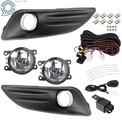 Fit For Ford Fiesta 2014-2018 Bumper Fog Lights Driving Lamps Wiring Switch Kit — 第 1/4 张图片