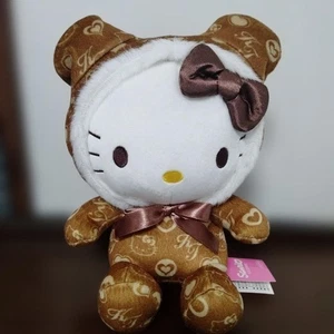 [Limitiert] Sanrio Hello Kitty Monogramm Stofftier (braun) Kätzchen - Bild 1 von 10