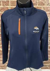 Antigua Denver Broncos Womens Small Polyester/Spandex Blend Full Zip Jacket - Picture 1 of 9