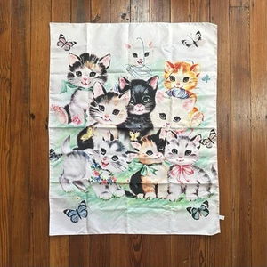 NWOT retro kitty cat gang tapestry 29 x 37 - Picture 1 of 4