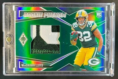 2024 Phoenix MarShawn Lloyd Rookie Phenom Patch Green RC #24/25 Packers - Image 1 of 2