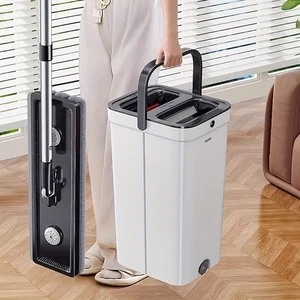 Juego de fregona y cubo, fregona de limpieza de pisos Twister, fregona para el hogar y mango de cubo - Imagen 1 de 6
