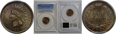 1907 Indian Head Cent   PCGS MS-64 BN - Image 1 of 3