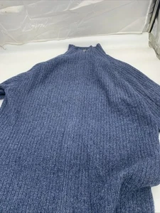 Cullen Sweater Jacket XL Blue Wool Full Zip Blue Men’s Cardigan TB - Picture 1 of 6
