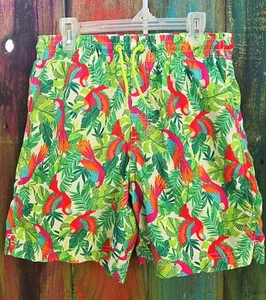 Old Navy Swim trunks Boys |XL 14/16 tropical parrot - Picture 1 of 6