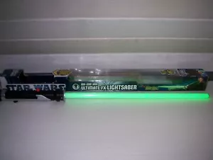 Star Wars Ultimate FX Lightsaber Lichtschwert Qui-Gon Jinn grün Jedi ovp 2011 - Bild 1 von 6