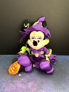 Minnie Mouse Halloween Witch Disney Store 12” Plush Costume Trick or treat - Picture 1 of 6