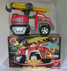 Rescue Heroes Action Trackers FIRE TRUCK Lights Siren TOY H7323 Original Box - Picture 1 of 7