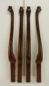 SET of 4 LEGS Singer Queen Anne #40 Sewing Machine Cabinet PARTS ONLY w/Screws - Picture 1 of 18