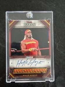 2010 TNA Icons Hulk Hogan H5 RED Autograph AUTO Card /5 WWE WCW - Picture 1 of 3