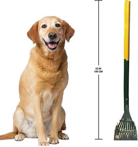 Juego de rastrillos de caca duraderos de cuatro patas - sartén de aluminio para limpieza de patio y césped - Imagen 1 de 6