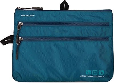 Organizador de paquete de asientos Travelon World Travel Essentials, verde azulado pavo real  Foto 1 de 3