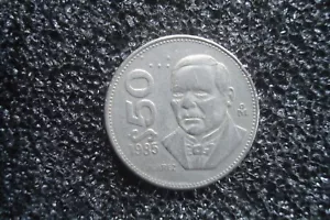 México 1985 - Moneda de 50 pesos cobre-níquel - Moneda mundial Benito Juárez - Imagen 1 de 3
