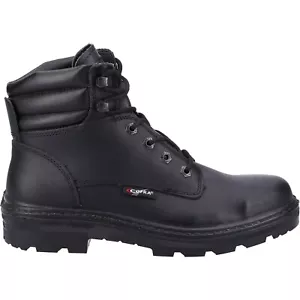 Botas de seguridad de trabajo Cofra Hull BIS de cuero repelente al agua S3 SRC - Imagen 1 de 4