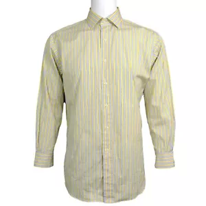 Vintage Polo Ralph Lauren Shirt Button Men's 16.5 Classic Fit Striped Oxford - Picture 1 of 10