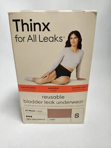 Thinx Leaks Underwear Reusable Bladder Leak, Hi-Waist, Light Absorbency, Rose - Picture 1 of 5