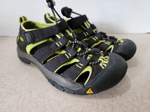Keen Kids Newport H2 1009965 Comfort Black Lime Green Hiking Sandals Size US 2 - Picture 1 of 8