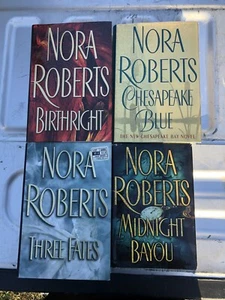 Lot of 4~ HARDCOVER Books ~ Nora Roberts Romance - Picture 1 of 3