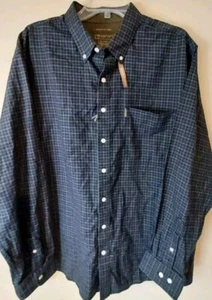 Ariat faltenfreies Langarm Button Down Hemd Gr. XXL blau kariert Clement - Bild 1 von 14