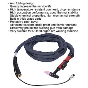 TIG Welding Torch Flexible Head Integrated Argon Arc Welder Gun QQ150 3.7M - Picture 1 of 23