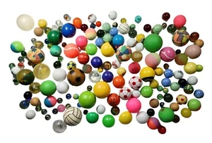 *HH* Lotto Misto 156 Palline Colorate Vintage Giocattolo Toys Palle Biglie Balls - Foto 1 di 11