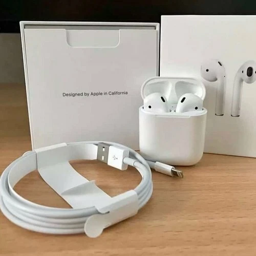 Complete Working 100% Authentic Geniune Apple AirPods 2nd Gen White MV7N2AM/A - Image 1 of 1