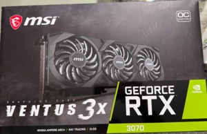 MSI NVIDIA Geforce RTX 3070 Ti VENTUS 3X 8G OC 8GB GDDR6X Graphics Card GPU - Picture 1 of 6