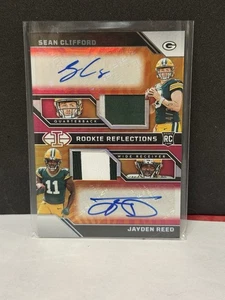 2023 Illusions Rookie Reflections Dual Patch Autos Jayden Reed/Sean Clifford /35 - Picture 1 of 3