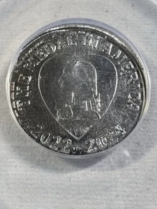 2022 ANA Money Museum Aluminum Medal Graded MS 68 by ANACS Flip Over DBL Struck - Picture 1 of 8